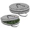 mDesign Round Wreath Storage Container with Handles - 2 Pack